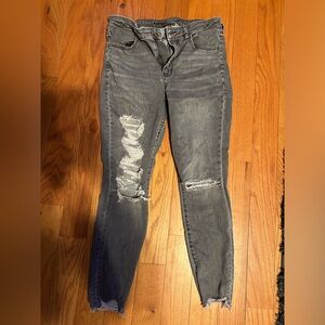 Gray American Eagle Skinny Jeans